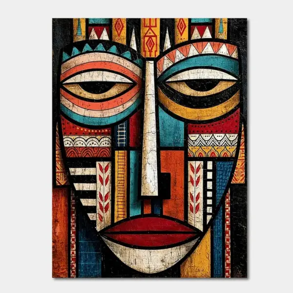 SKU0041_Tribal_03__back_lgt Ceremonial Gaze — Mosaic Portrait