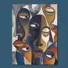 Many Voices — Abstract Faces