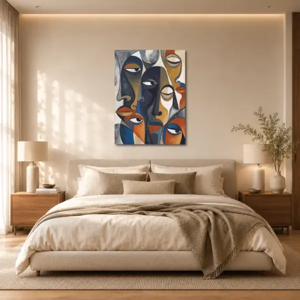 Many Voices — Abstract Faces