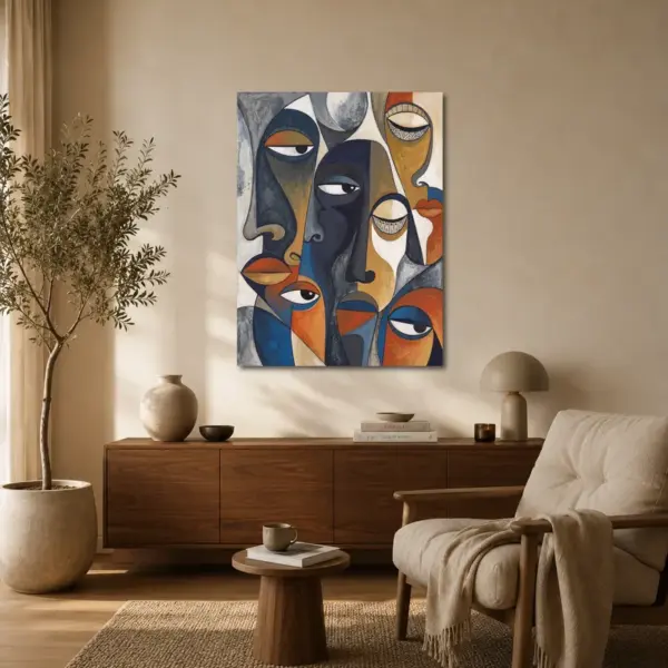 Many Voices — Abstract Faces