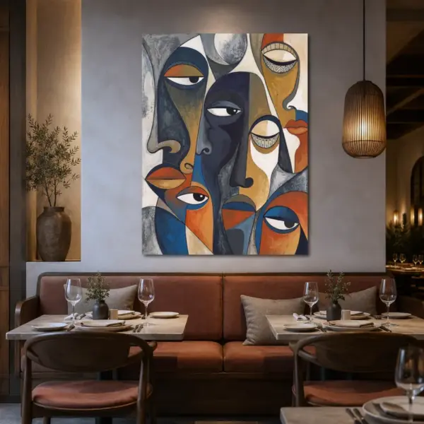 Many Voices — Abstract Faces