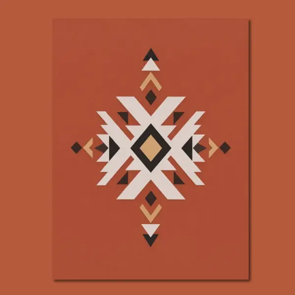 SKU0046_Pattern_01__back_trc Terracotta Compass — Geometric Symbol