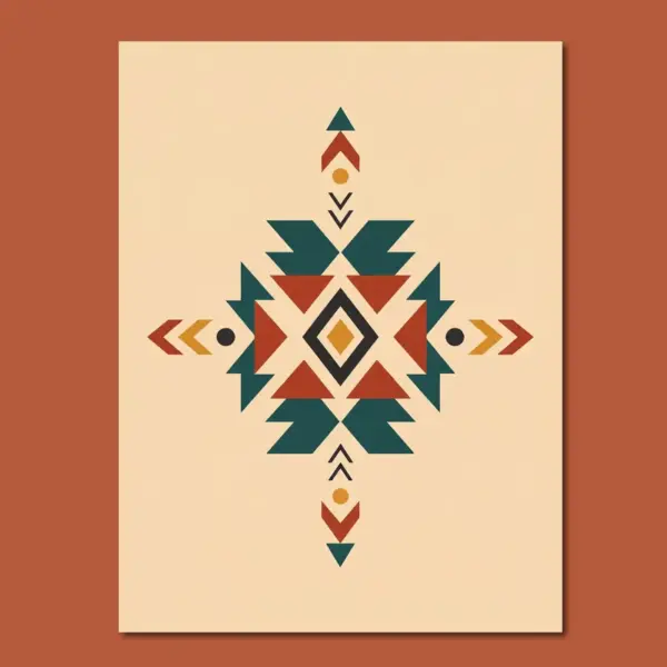 SKU0047_Pattern_02__back_trc Desert Rhythm — Geometric Harmony