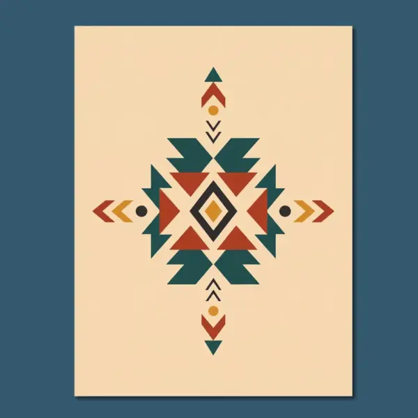 SKU0047_Pattern_02__bck_blu Desert Rhythm — Geometric Harmony