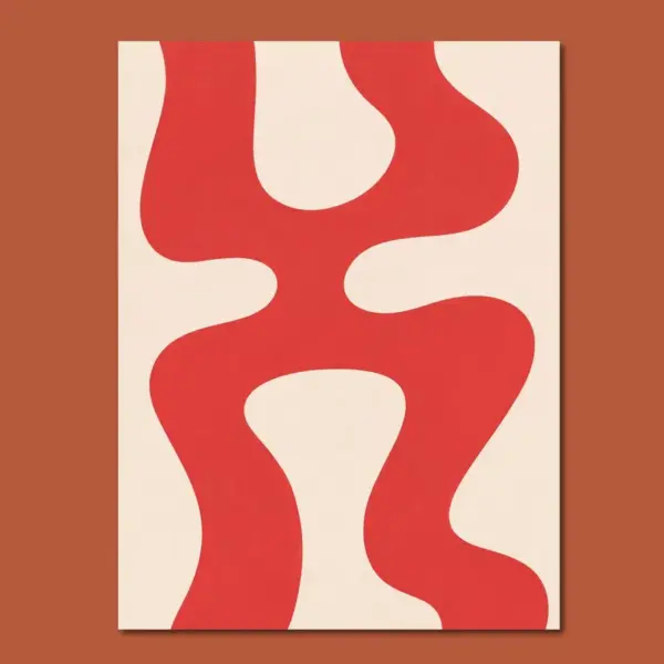SKU0049_Pattern__back_trc Crimson Flow — Organic Minimalism