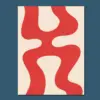 SKU0049_Pattern__bck_blu Crimson Flow — Organic Minimalism