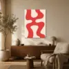 SKU0049_Pattern__bck_lvn Crimson Flow — Organic Minimalism