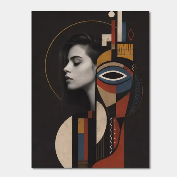 SKU0054_Abstract_Lady__back_lgt Echo of Her — Geometric Portrait