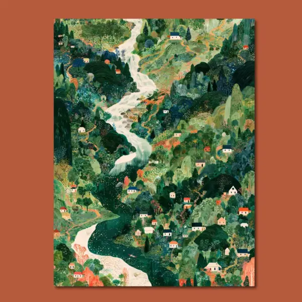 White River Through Emerald Hills
