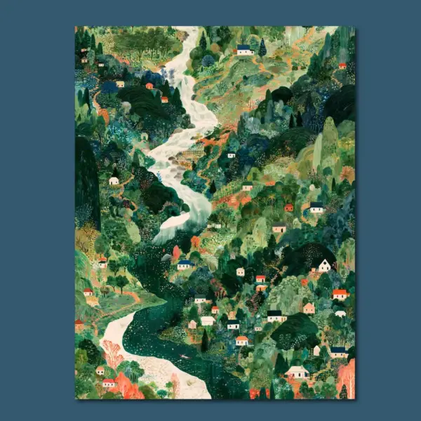 White River Through Emerald Hills
