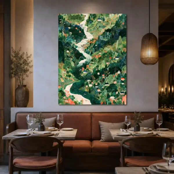 White River Through Emerald Hills