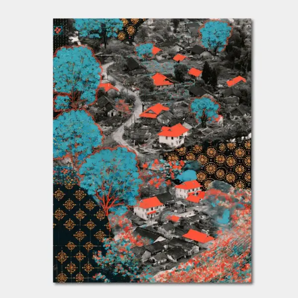 SKU0101__back_lgt Red Roofs in the Charcoal Forest