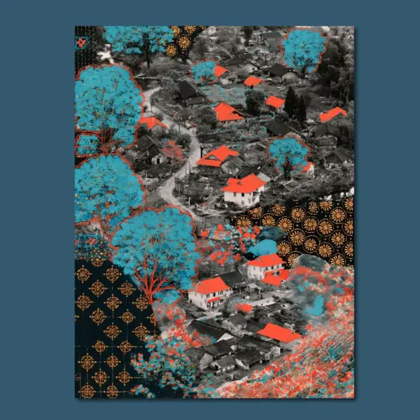 Red Roofs in the Charcoal Forest