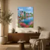 Blue Houses by the Blooming Shore