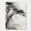 Branches Through White Mist