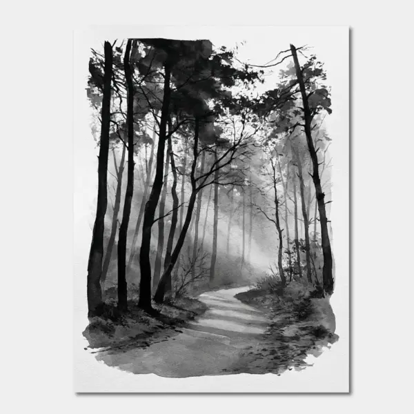 SKU0134_01 Forest Path in Charcoal