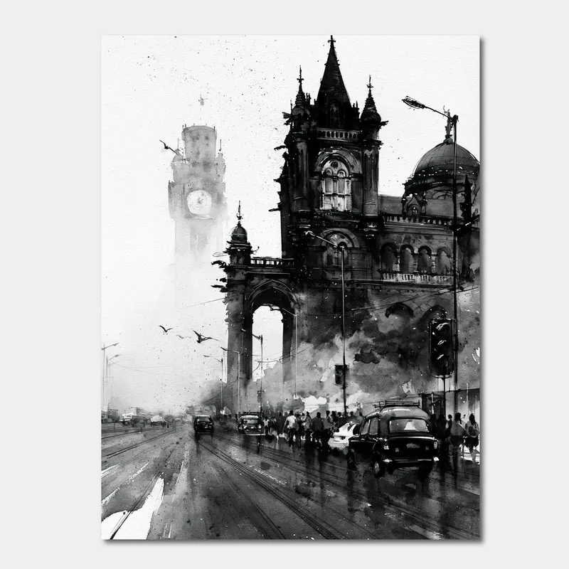 Gothic Clocktower in Wash