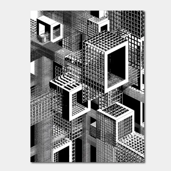 Monochrome Megastructure Grid