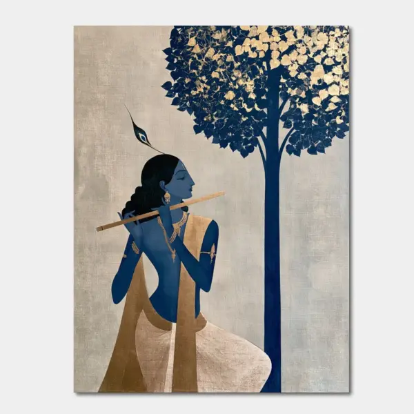 Lord Krishna Beneath the Sacred Tree