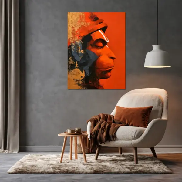 Lord Hanuman in Vermilion Light