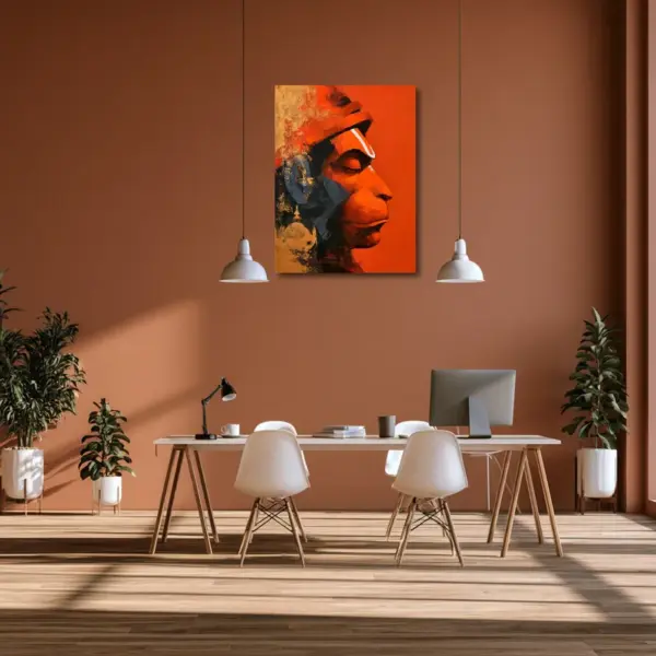 Lord Hanuman in Vermilion Light