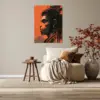 Lord Shiva in Crimson Meditation