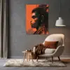 Lord Shiva in Crimson Meditation