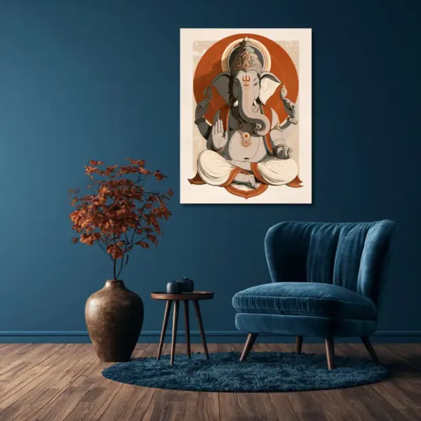 Lord Ganesha Beneath the Sacred Sun