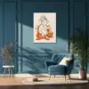 Lord Ganesha in Saffron Serenity