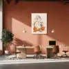 Lord Ganesha in Saffron Serenity