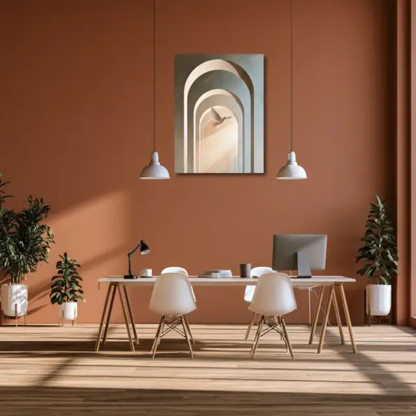 Passage of Light with White Dove