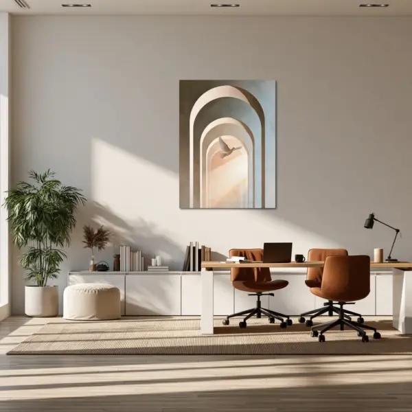 Passage of Light with White Dove