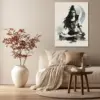 Lord Shiva Beneath the Crescent Moon