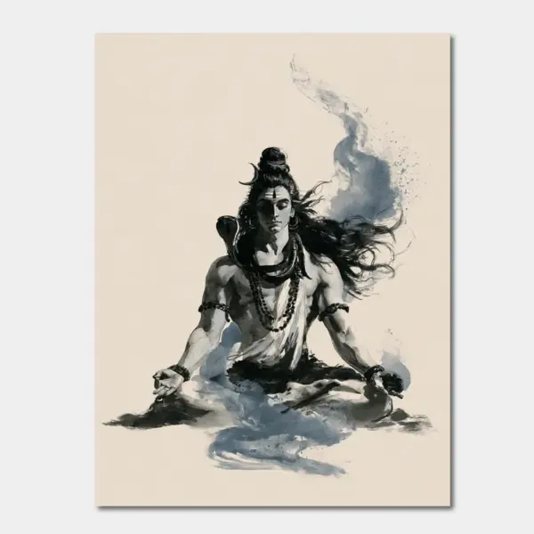 Lord Shiva in Himalayan Stillness