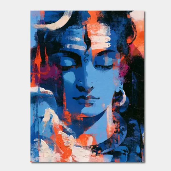 Lord Shiva in Azure Divinity