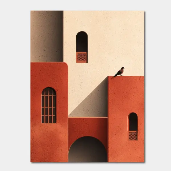 Sunlit Courtyard Watcher
