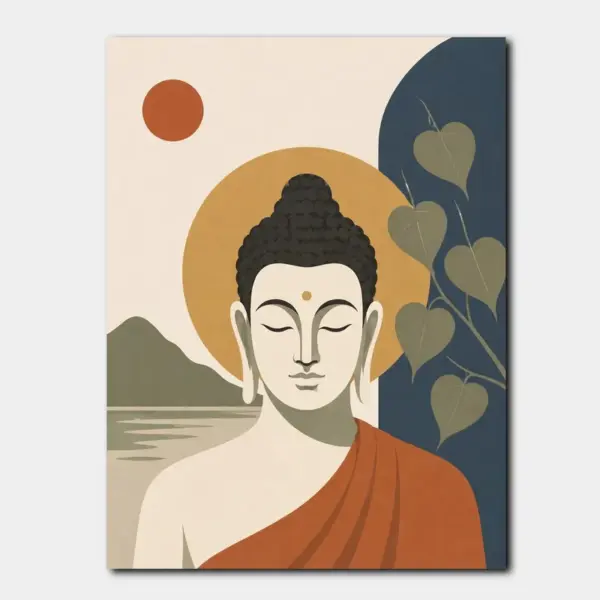SKU0048_01 Buddha by the Lake in Earth Tones