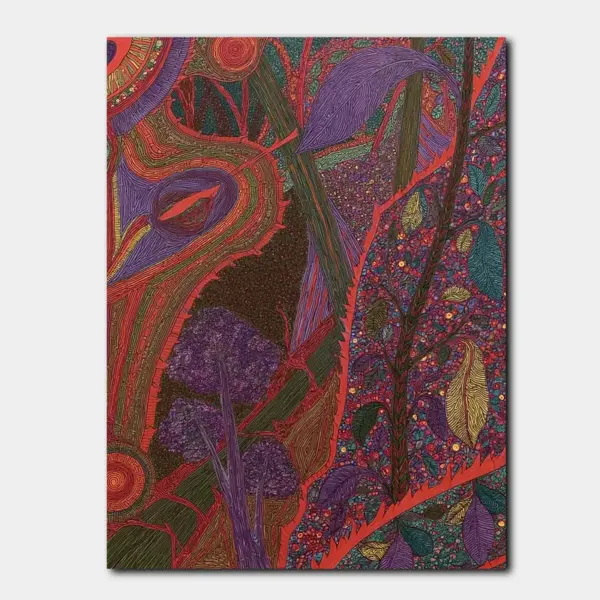 SKU0080_01 Organic Purple Forest Abstract