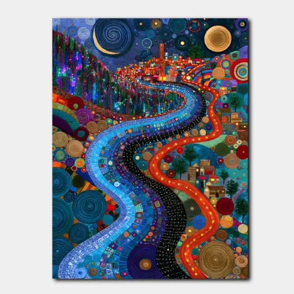 SKU0100_01 Electric River Through a Cosmic Landscape