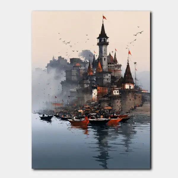 Castle Adrift at Dawn