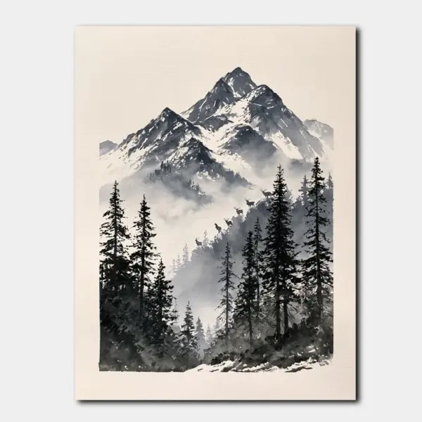 Pines Beneath the Summit