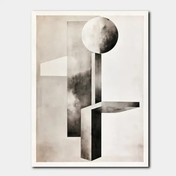 Moonlit Plinth Minimal Geometry