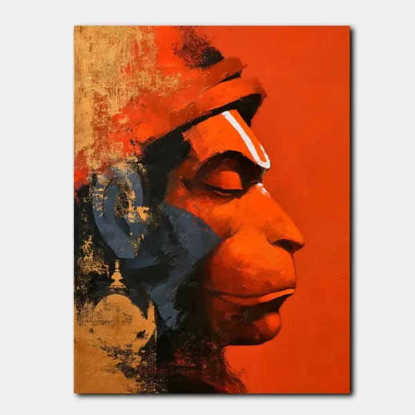Lord Hanuman in Vermilion Light
