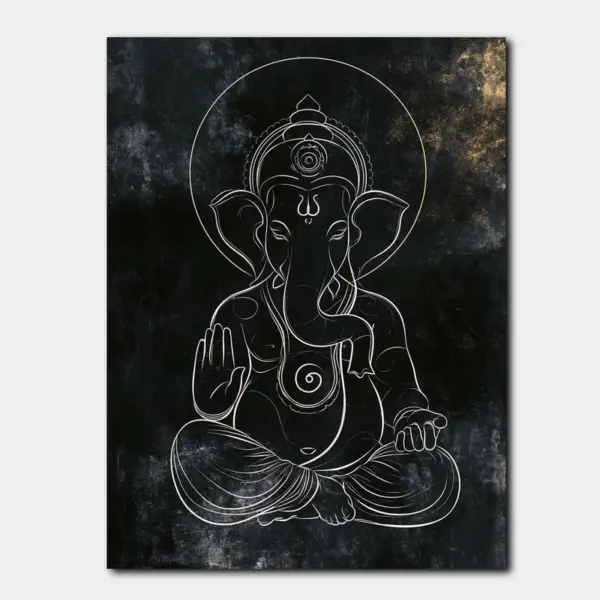 Lord Ganesha in Midnight Grace