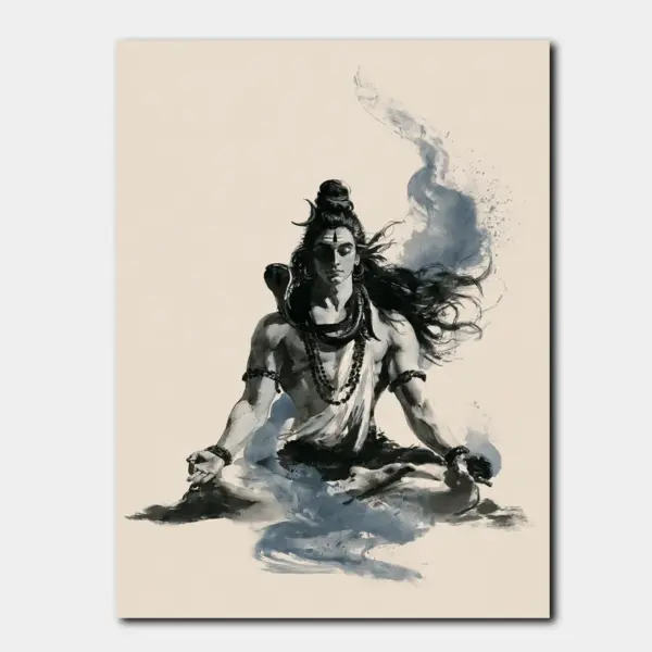 Lord Shiva in Himalayan Stillness