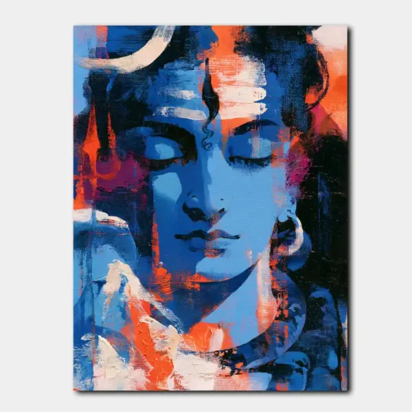 Lord Shiva in Azure Divinity