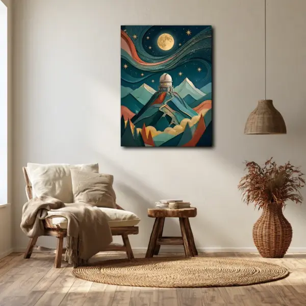 SKU0206_04 Moonlit Observatory in the Mountains