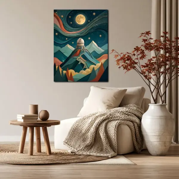 SKU0206_06 Moonlit Observatory in the Mountains