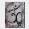 SKU0241_01 Sacred Om in Charcoal Texture