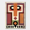 SKU0242_01 Geometric Folk Totem in Earth Colors